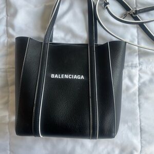 Authentic Balenciaga Black Leather Tote